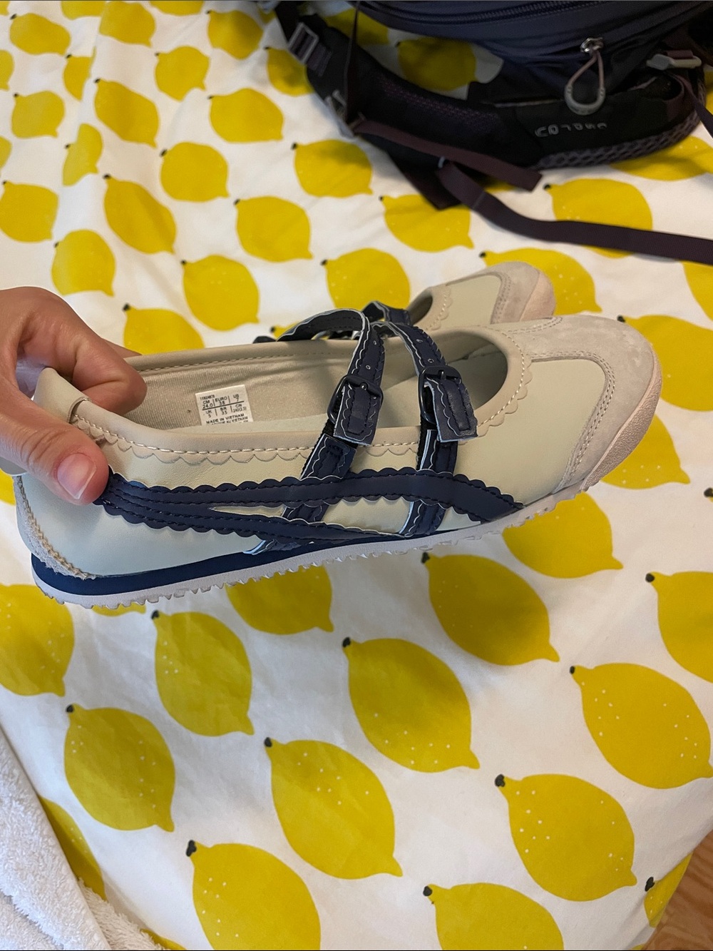 Onitsuka Tiger Mary Jane’s navy with white